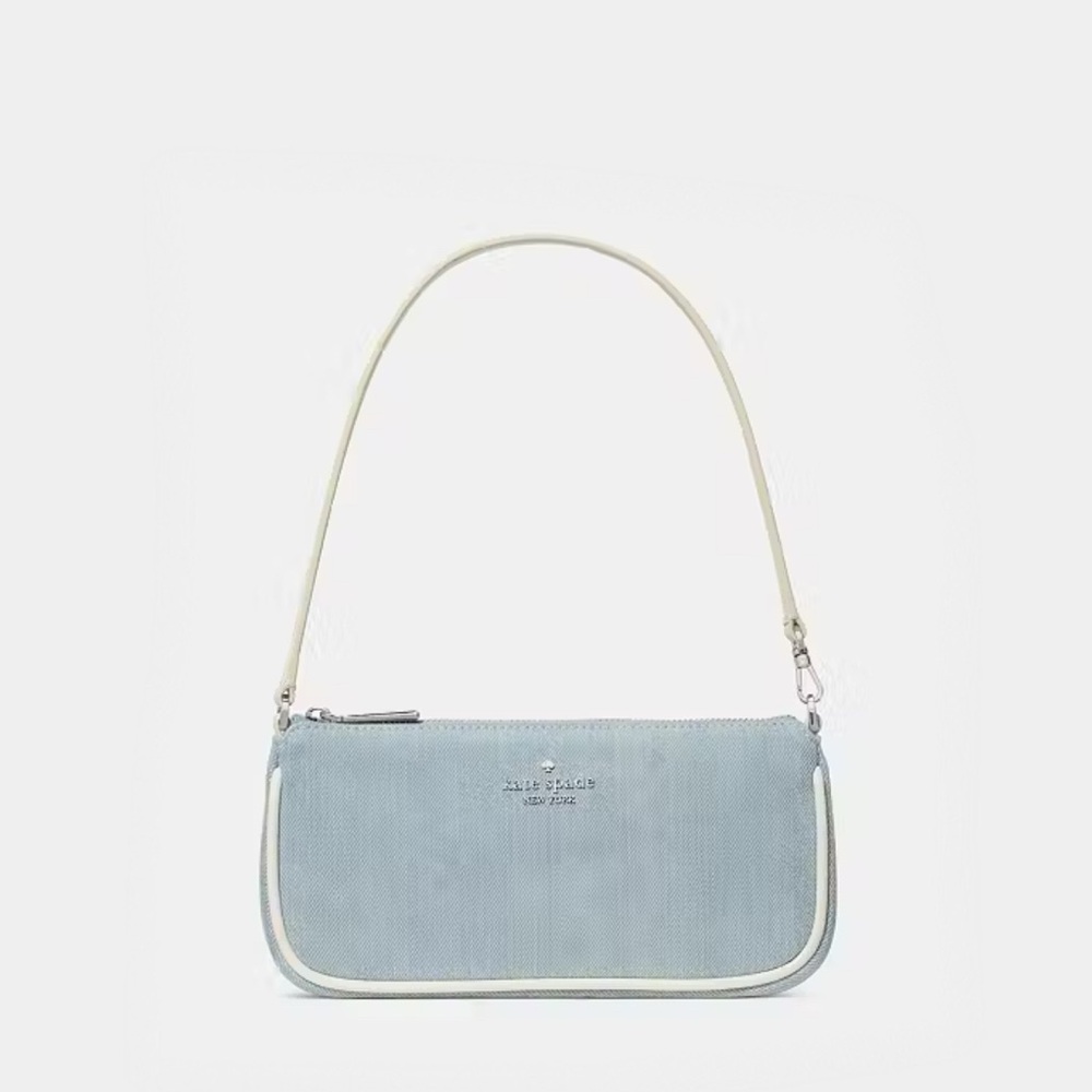 ♠️Kate Spade Gemini Denim Convertible Wristlet Mini Shoulder Bag, Blue NWT
